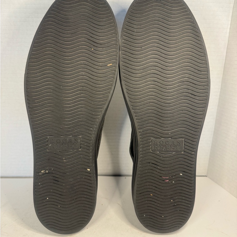 Hogan Rebel 11 45 High Top Sneakers Vintage Lace Up Glasse Ehemuvp Men Size 11 - Picture 8 of 9